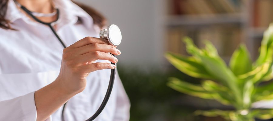 Doctor at work in the hospital